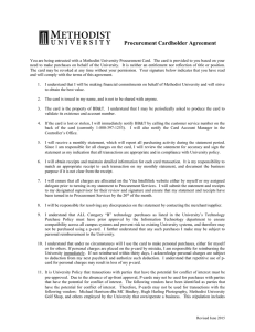 Procurement Cardholder Agreement