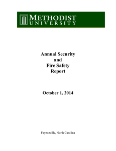 Annual Security and Fire Safety