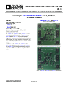 UG-954 ADP1761-EVALZ/ADP1762-EVALZ/ADP1763-EVALZ User Guide