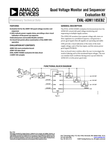 Quad Voltage Monitor and Sequencer Evaluation Kit EVAL-ADM1185EBZ Preliminary Technical Data