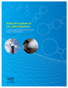 Direct Air Capture of CO with Chemicals A Technology Assessment for the APS