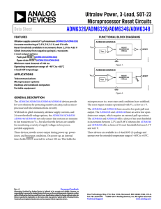 Ultralow Power, 3-Lead, SOT-23  Microprocessor Reset Circuits /