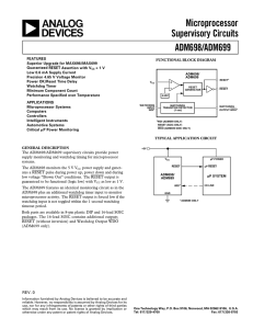 a Microprocessor Supervisory Circuits ADM698/ADM699