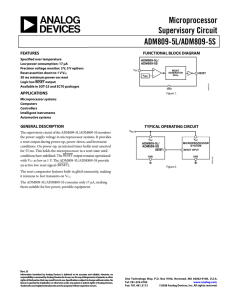 Microprocessor Supervisory Circuit ADM809-5L/ADM809-5S