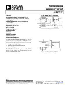 Microprocessor Supervisory Circuit ADM1232