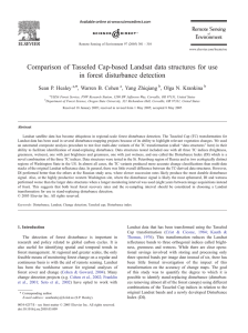 Comparison of Tasseled Cap-based Landsat data structures for use