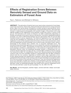 Effects of Registration Errors Between Remotely Sensed and Ground Data on L.