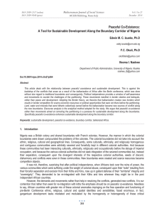 Peaceful Co-Existence: Mediterranean Journal of Social Sciences Edwin M. C. Izueke, Ph.D