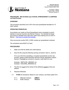 This procedure describes how to fill in the excel spreadsheet... batch upload.