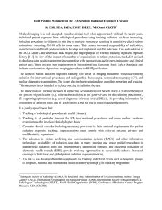 Joint Position Statement on the IAEA Patient Radiation Exposure Tracking