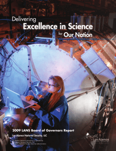 Excellence in Science Our Nation Delivering for