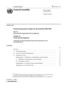 A General Assembly United Nations Contents