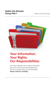 Your Information. Your Rights. Our Responsibilities. Dublin City Schools