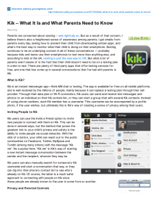 Kik – What It Is and What Parents Need to...