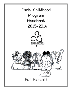 Early Childhood Program Handbook