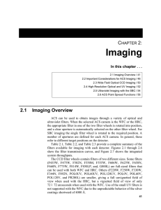 Imaging C 2: HAPTER