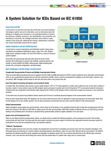 A System Solution for IEDs Based on IEC 61850