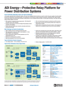 ADI Energy—Protective Relay Platform for Power Distribution Systems