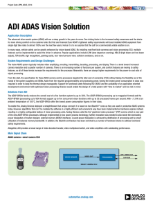ADI ADAS Vision Solution Application Description