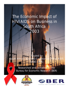 The Economic Impact of HIV/AIDS on Business in South Africa 2003