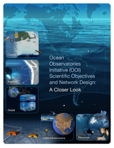 Ocean Observatories Initiative (OOI) Scientific Objectives