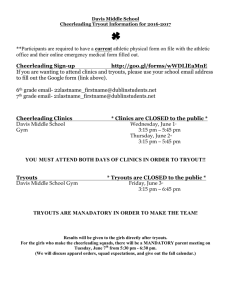 current office and their online emergency medical form filled out. Cheerleading Sign-up