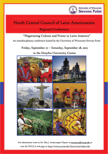 North Central Council of Latin Americanists Regional Conference