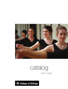 catalog College of DuPage 2007- 2009