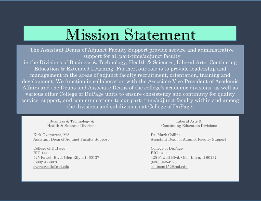 education business mission statement examples