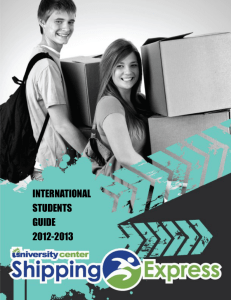 INTERNATIONAL STUDENTS GUIDE 2012-2013