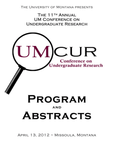 Program Abstracts  The 11