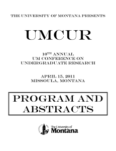 UMCUR Program and Abstracts 10