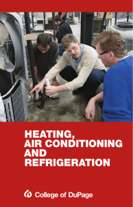 HEATING, AIR CONDITIONING AND REFRIGERATION