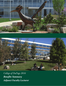 College of DuPage  s Summary Benefit