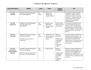 Employee Recognition Program