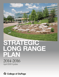 STRATEGIC LONG RANGE PLAN 2014-2016
