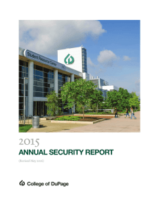2015 ANNUAL SECURITY REPORT (Revised May 2016)