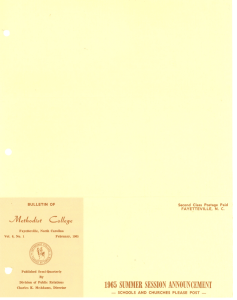 Second Class Postage Paid N. C.