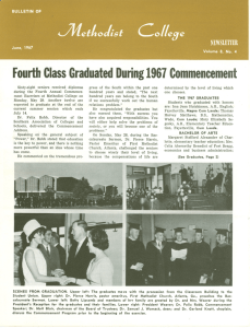 Fourth Class Graduated During 1967 Commencement