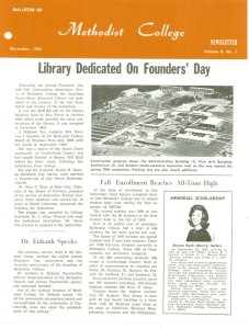 Library Dedicated On Founders' Day