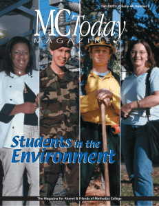Environment Students in the Fall 2003 • Volume 44, Number 3