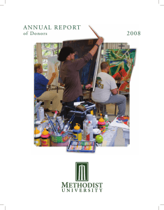AnnuAl RepoRt 2008 of Donors