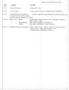 JUNE 1967 CHRONOLOGICAL FILE PATE SUBJECT MATLINQ