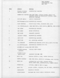 NEWS RELEASES CHRONOLOGICAL FILE MAY, 1969 date