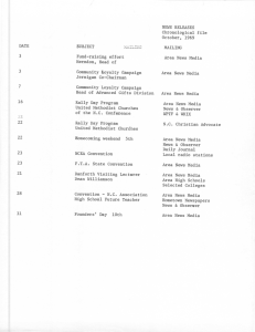 NEWS RELEASES Chronological file October, 1969 DATE
