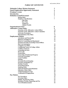 TABLE OF CONTENTS