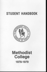 Methodist College 1978·1979 STUDENT HANDBOOK