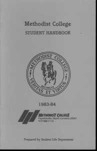 'I' &#34;~~~!28301 Methodist College 1983-84