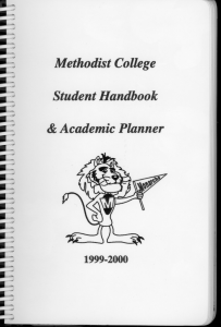 • &amp; Methodist College Studentllandbook