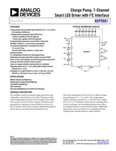 Charge Pump, 7-Channel Smart LED Driver with I C Interface ADP8861